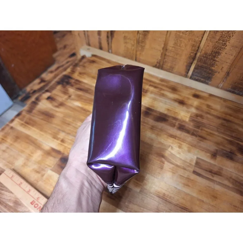 Estée‎ Lauder Purple Tan Zipper Makeup Cosmetic Travel Bag